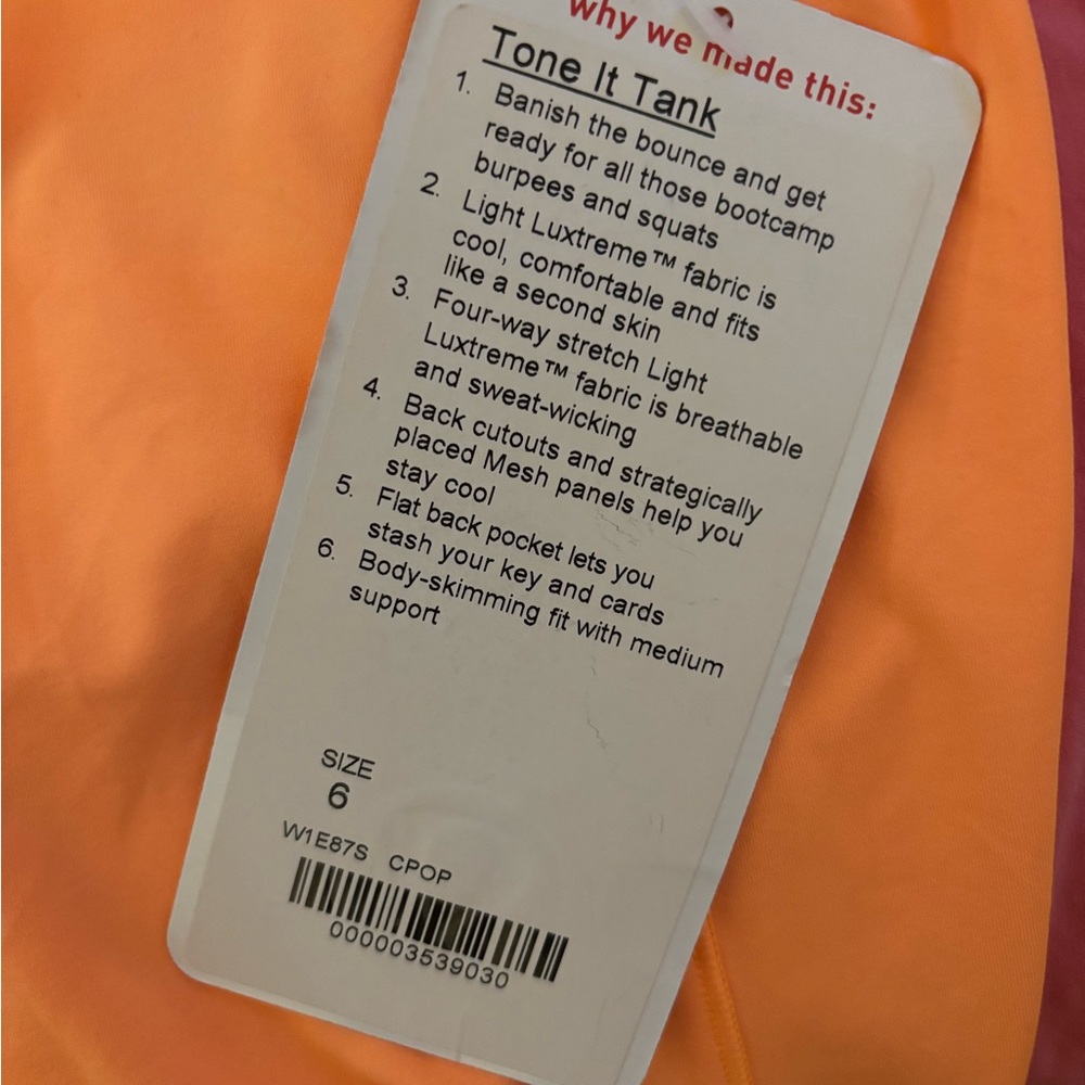 Lululemon Tone It Tank - Picture 6 of 7